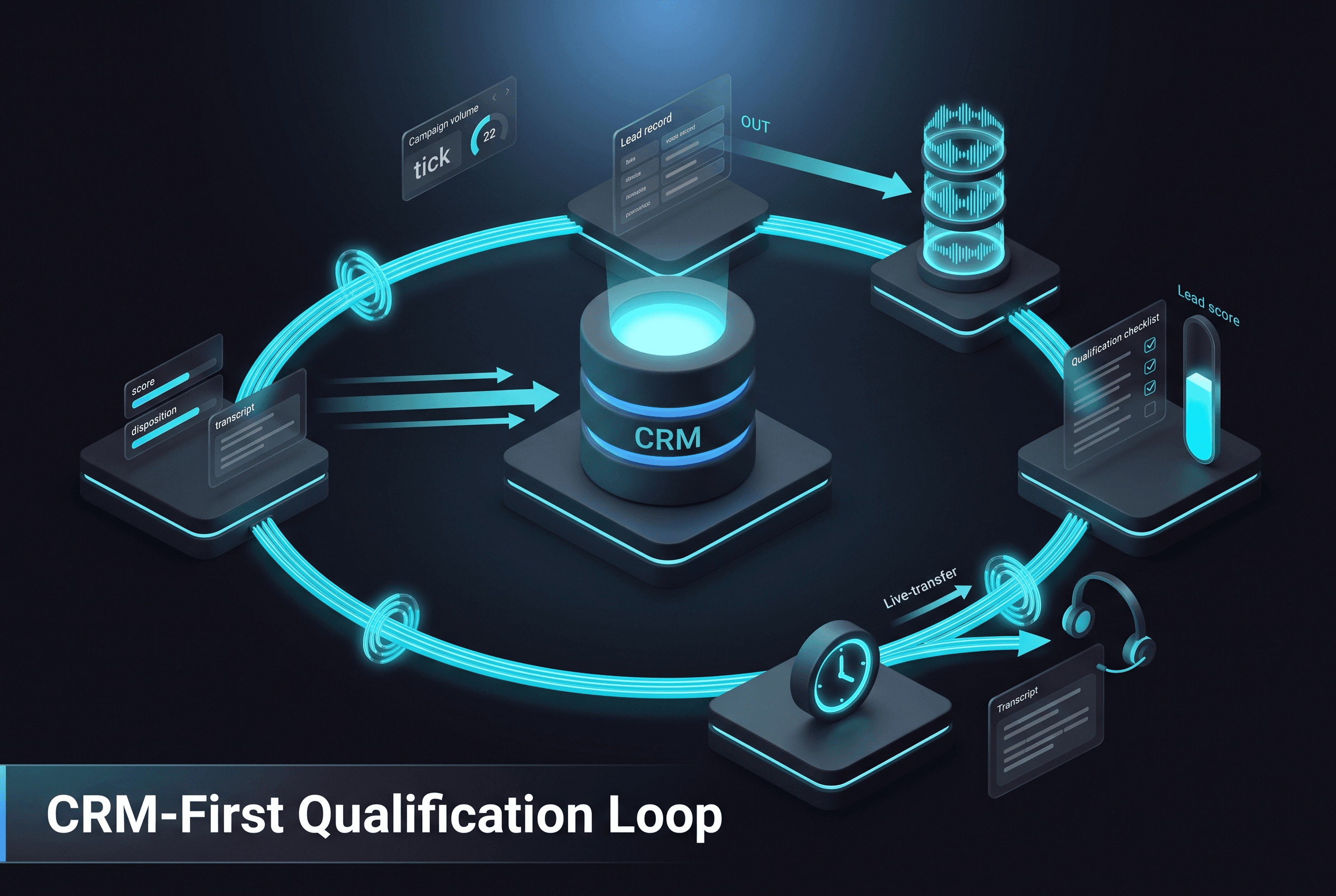 AI voice CRM lead qualification workflow