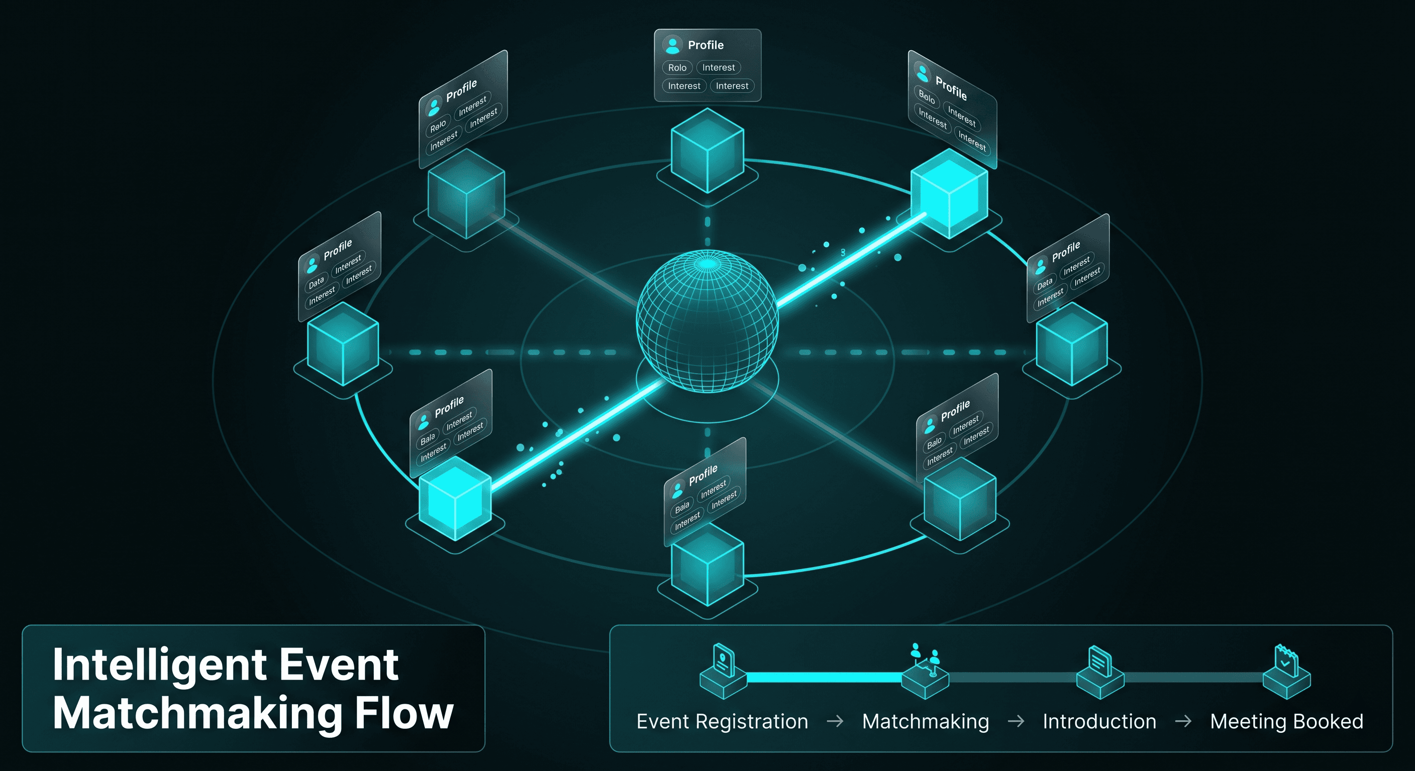 Intelligent event matchmaking flow