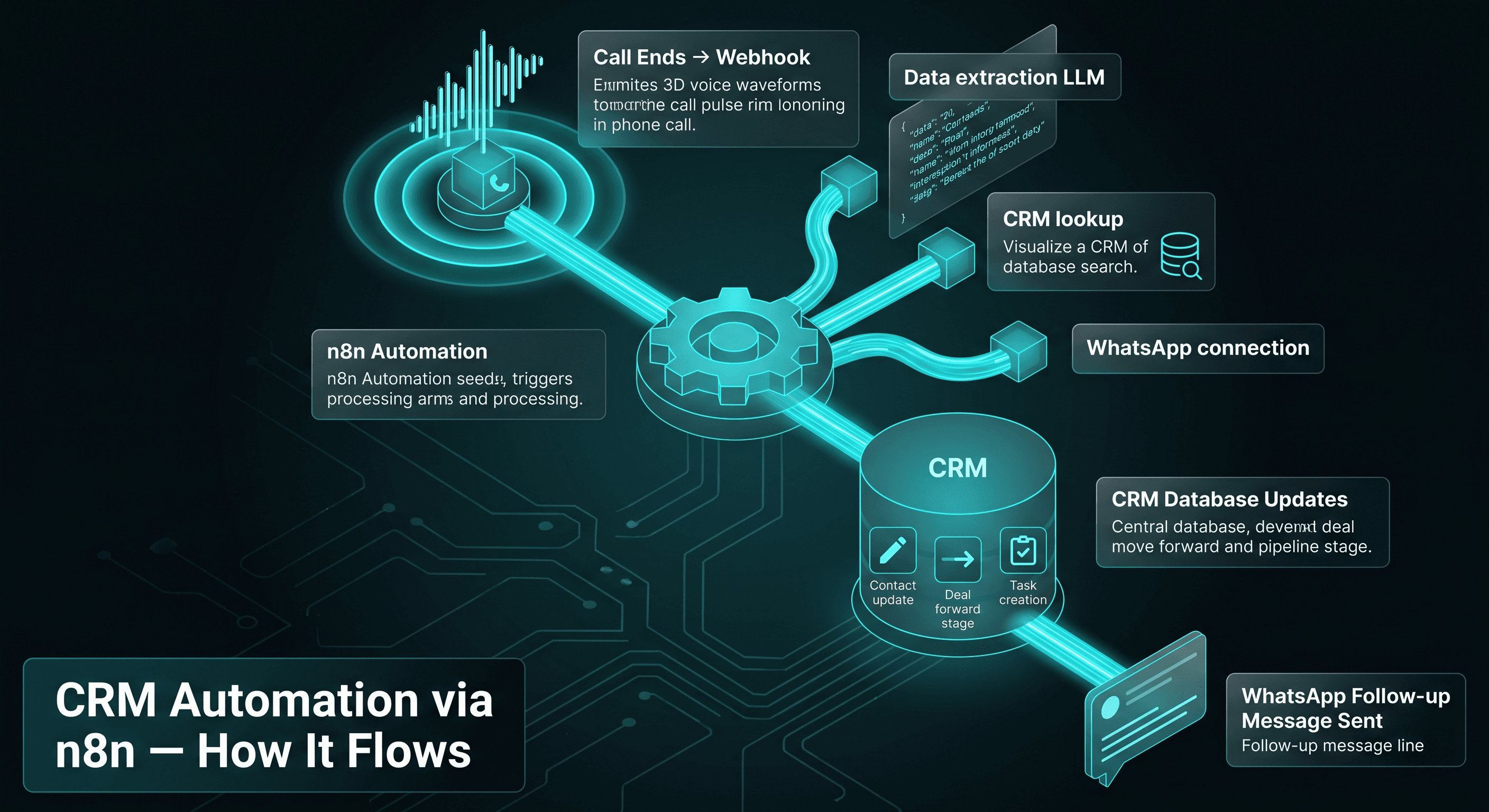 CRM automation via n8n workflow